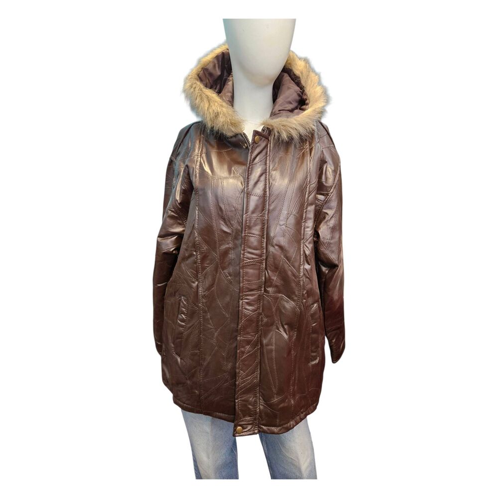 Stag Hill By Haband Vintage 70's Brown Leather Jacket Men's Size Large